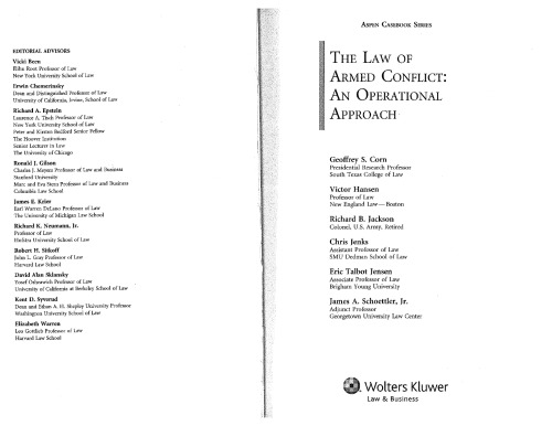 ﻿قانون منازعات مسلحانه: یک رویکرد عملیاتی
