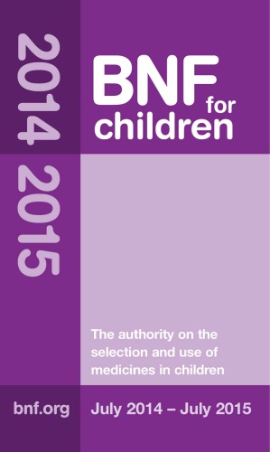 BNF for Children 2014 - 2015 (فرمول ملی انگلیس برای کودکان)
