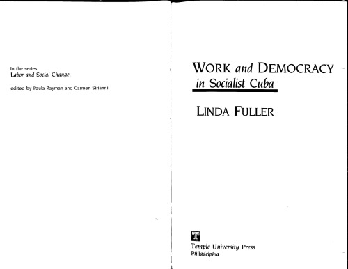 ﻿کار و دموکراسی در کوبای سوسیالیستی