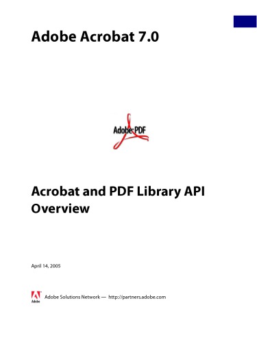 Adobe Acrobat 7 - اكبربات و PDF كتابخانه API مرورگر
