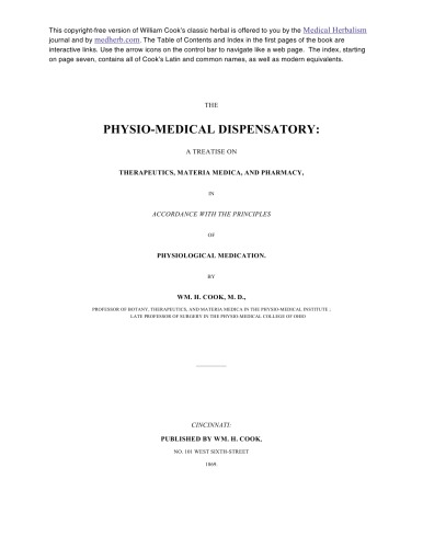 ﻿داروخانه فیزیوپزشکی: رساله ای در مورد درمان، مواد دارویی و داروسازی ...