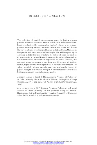 ﻿تفسیر نیوتن مقالات انتقادی