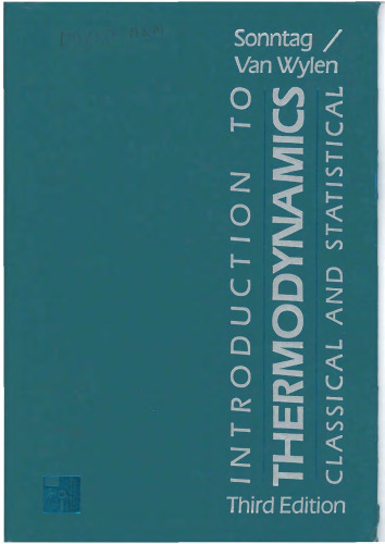 مقدمه ای بر ترمودینامیک، کلاسیک و آماری