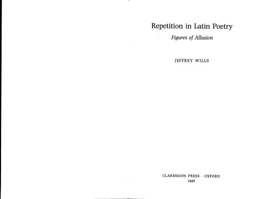 ﻿تکرار در شعر لاتین - فیگورهای کنایه