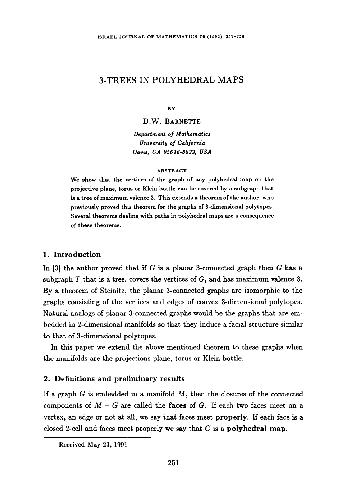 ﻿3 - درختان در نقشه های چند وجهی