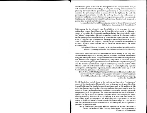 ﻿توسعه و جهانی شدن: تحلیل طبقاتی مارکسیستی