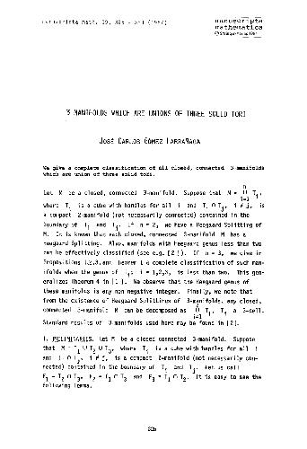 3-منیفولدها که اتحادیه های سه توری جامد هستند