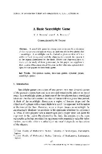 ﻿یک بازی نورافکن اساسی