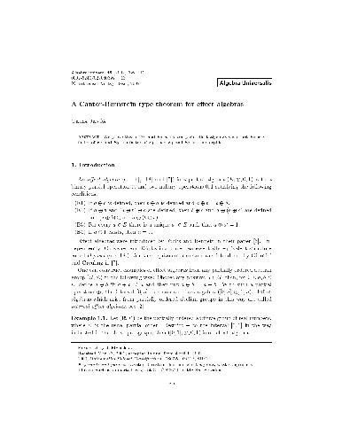 ﻿یک قضیه از نوع کانتور-برنشتاین برای جبرهای اثر