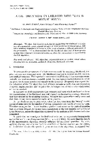 ﻿یادداشت احتیاطی در مورد آزمایش های نسبت احتمال در مدل های مخلوط