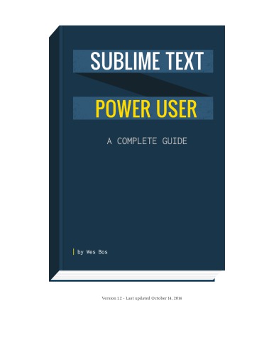 ﻿Sublime Text Power User