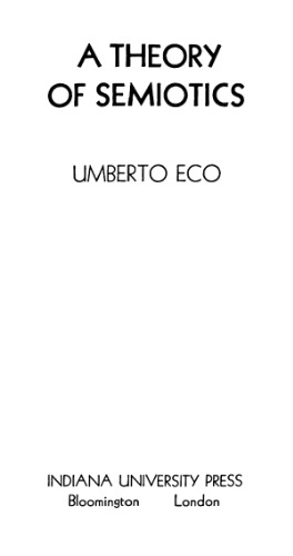 نظریه نشانه شناسی