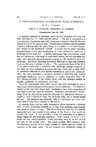 ﻿آزمایش یونیزاسیون عکس با هیدروژن
