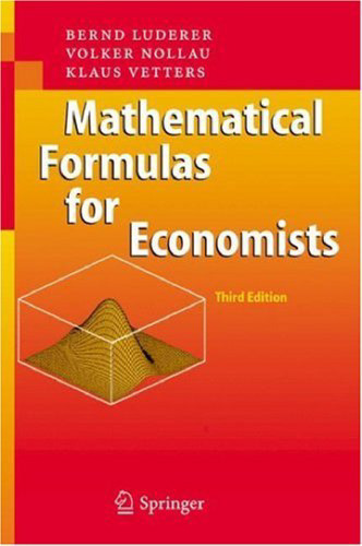 فرمول های ریاضی برای اقتصاددانان