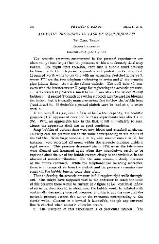 ﻿فشارهای صوتی در مورد حباب های صابون