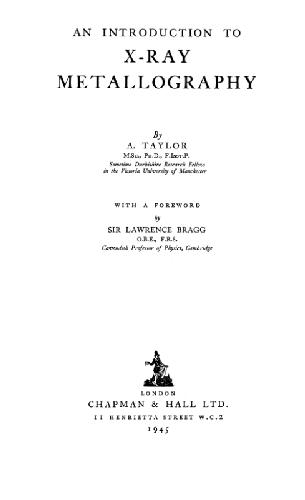 ﻿مقدمه ای بر متالوگرافی اشعه ایکس