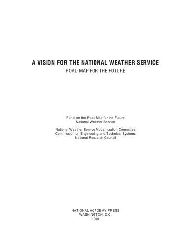 ﻿چشم اندازی برای سرویس ملی هواشناسی: نقشه راه برای آینده