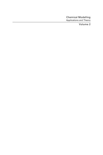 ﻿مدل سازی شیمیایی: کاربردها و تئوری جلد 2، مروری بر ادبیات منتشر شده بین ژوئن 1999 و مه 2001