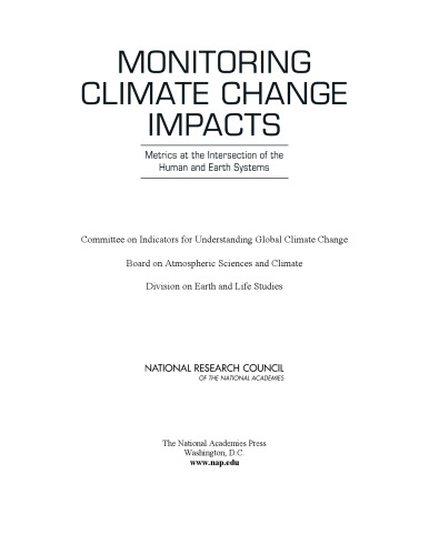 نظارت بر اثرات تغییرات آب و هوایی: معیارهای در تقاطع سیستم های انسانی و زمین