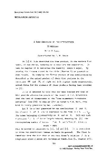 ﻿باند تولید شده توسط دو نیم‌شبکه منظم است