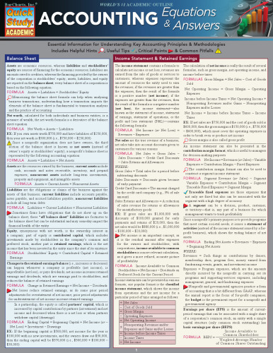 ﻿معادلات و پاسخ های حسابداری