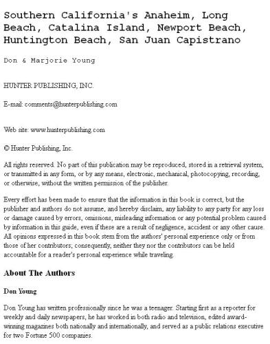 ﻿آناهیم کالیفرنیای جنوبی، لانگ بیچ، جزیره کاتالینا، ساحل نیوپورت، ساحل هانتینگتون، سن خوان کاپیسترانو