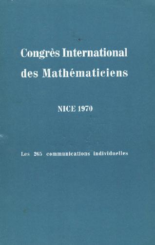 ﻿کنگره بین المللی ریاضیدانان NICE 1970