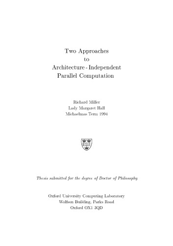 ﻿دو رویکرد به محاسبات موازی مستقل از معماری