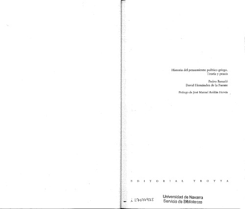 تاریخ اندیشه سیاسی یونان: نظریه و عملی