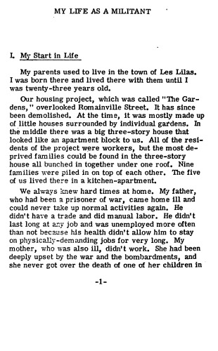 ﻿زندگی من به عنوان یک مبارز