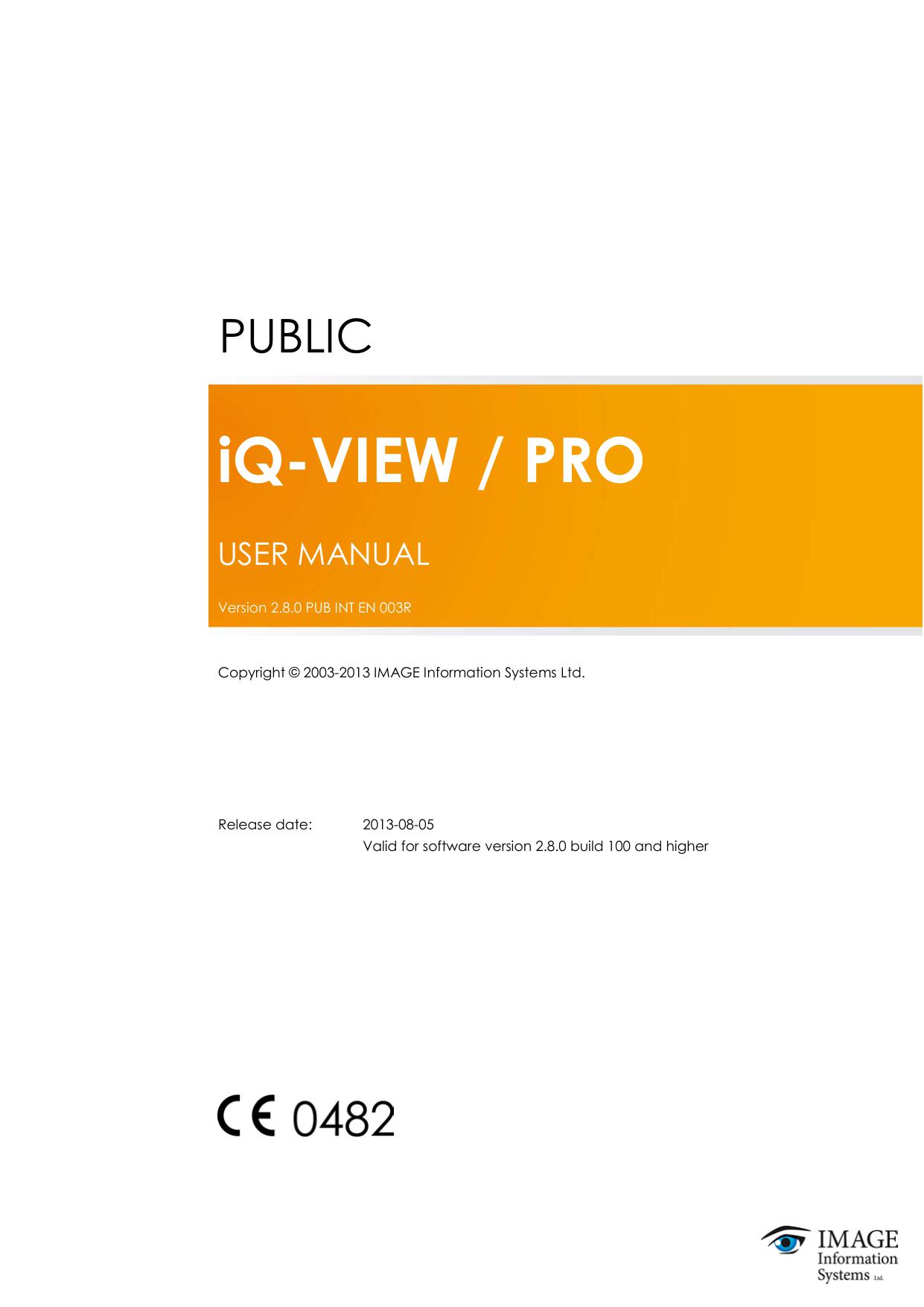 ﻿CT Scanner iQ-VIEW 2 6 0 راهنمای کاربر INT EN