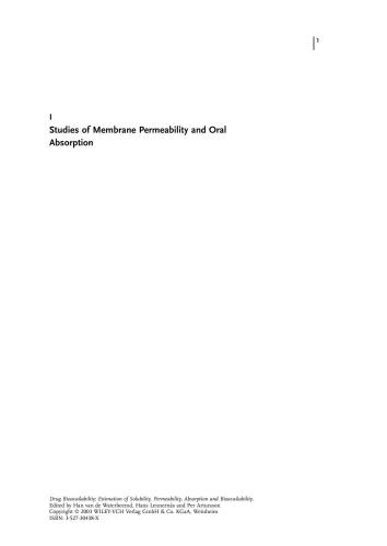 ﻿فراهمی زیستی دارو: برآورد قابلیت حل شدن ، نفوذ پذیری ، جذب و فراهمی زیستی