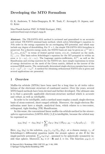 ﻿ساختار الکترونیکی و خواص فیزیکی جامدات: کاربردهای روش LMTO