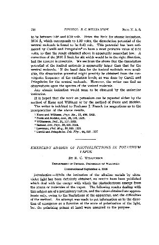 ﻿انرژی ظهور فوتوالکترون ها در بخار پتاسیم