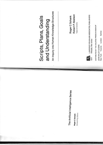 ﻿فیلمنامه ها، برنامه ها، اهداف و درک تحقیق در مورد ساختارهای دانش انسانی