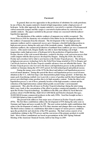 سنتز فیشر-Tropsch ، کاتالیزور و کاتالیز