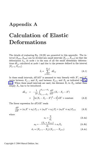 ﻿مبانی روانکاری فیلم سیال، ضمیمه