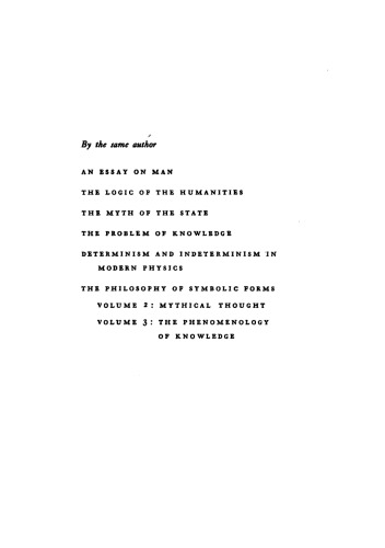 فلسفه اشکال سمبولیک جلد. 1: زبان