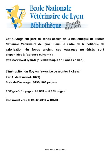 ﻿دستور پادشاه در تمرین اسب سواری