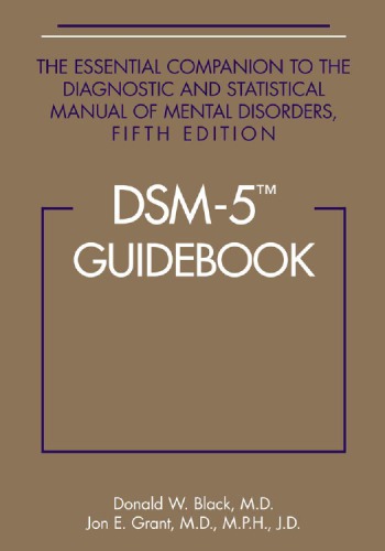 کتاب راهنمای DSM-5: همراه اصلی راهنمای تشخیصی و آماری اختلالات روانی
