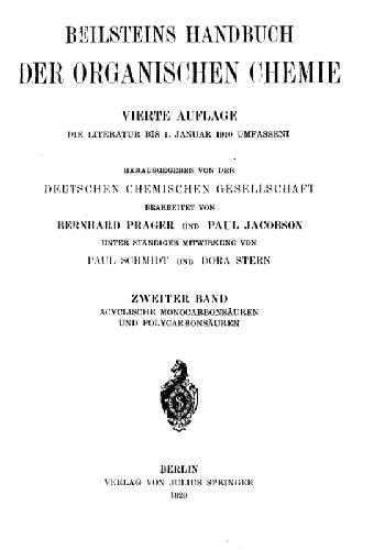 ﻿Handbuch der Organischen Chemie. باند Zwiter