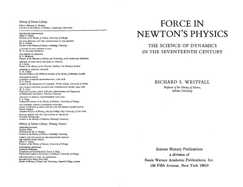 ﻿نیرو در فیزیک نیوتن: علم پویایی در قرن هفدهم