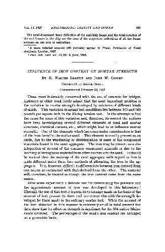 ﻿تأثیر محتوای آهن بر مقاومت ملات