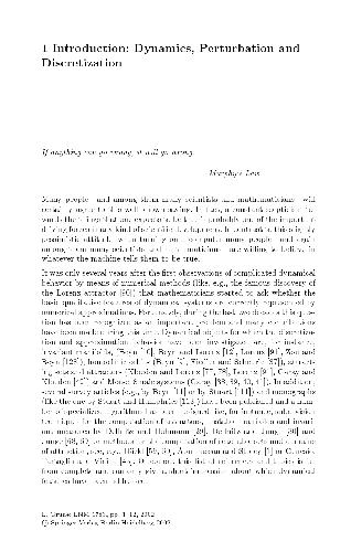 ﻿مقدمه دینامیک، اغتشاش و گسسته سازی