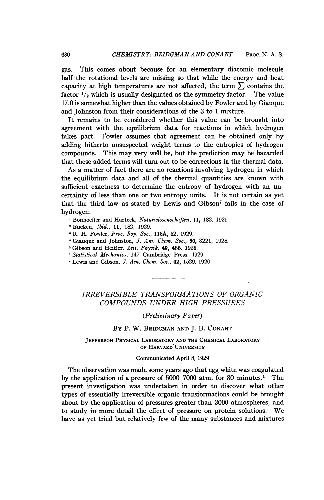 تحولات غیرقابل برگشت از ترکیبات آلی تحت فشار بالا