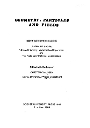 هندسه ، ذرات و زمینه ها