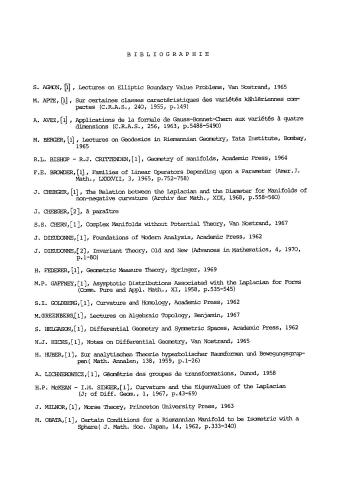 Le Specter dune Variet Riemannienne