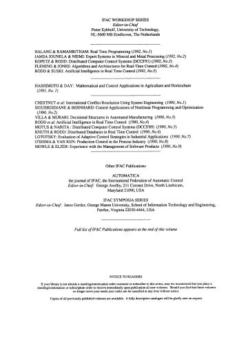﻿الگوریتم ها و معماری ها برای کنترل زمان واقعی 1991