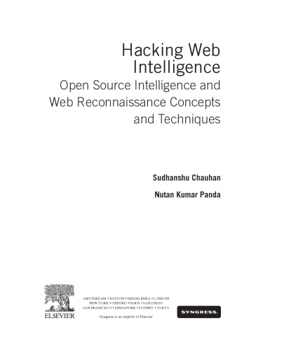 ﻿هک کردن هوش وب: مفاهیم و تکنیک های اطلاعات منبع باز و شناسایی وب