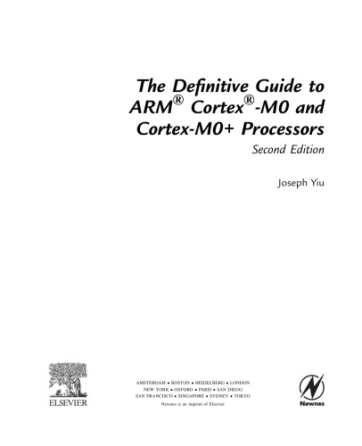 ﻿راهنمای قطعی پردازنده های ARM® Cortex®-M0 و Cortex-M0+، ویرایش دوم